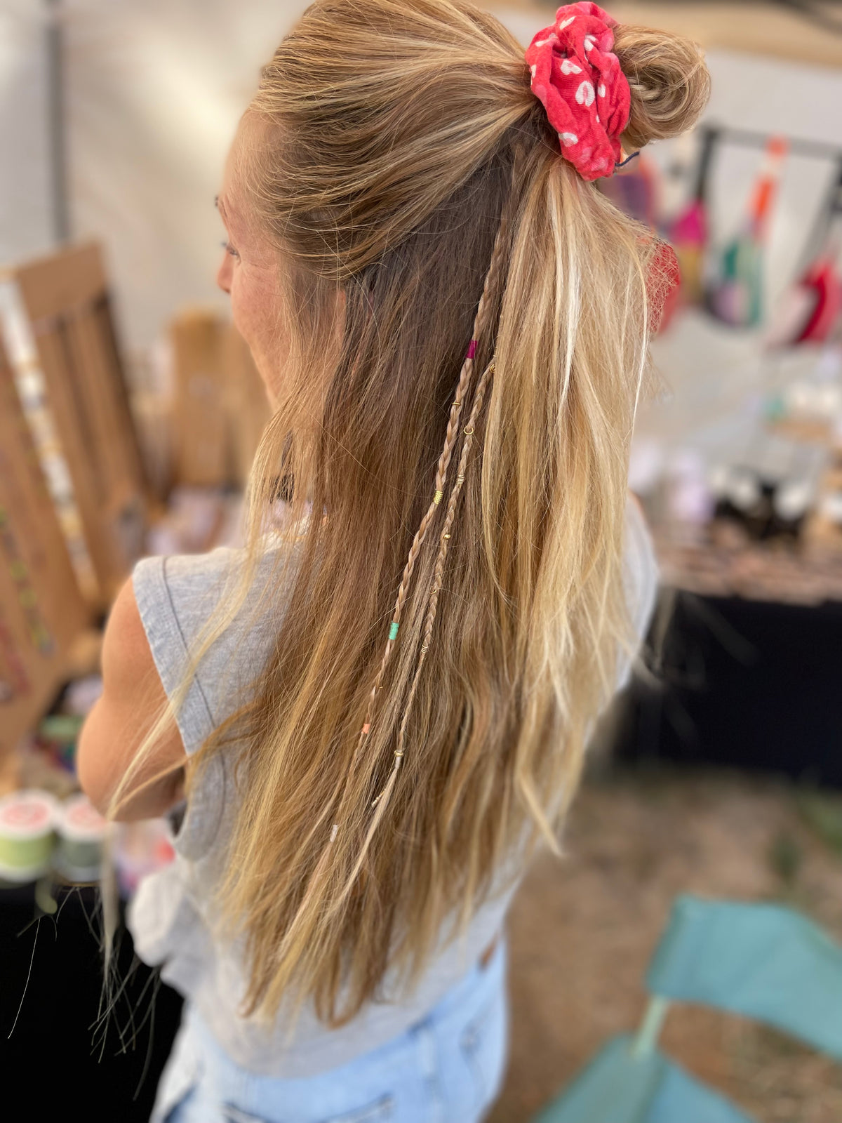 Tresses colorées