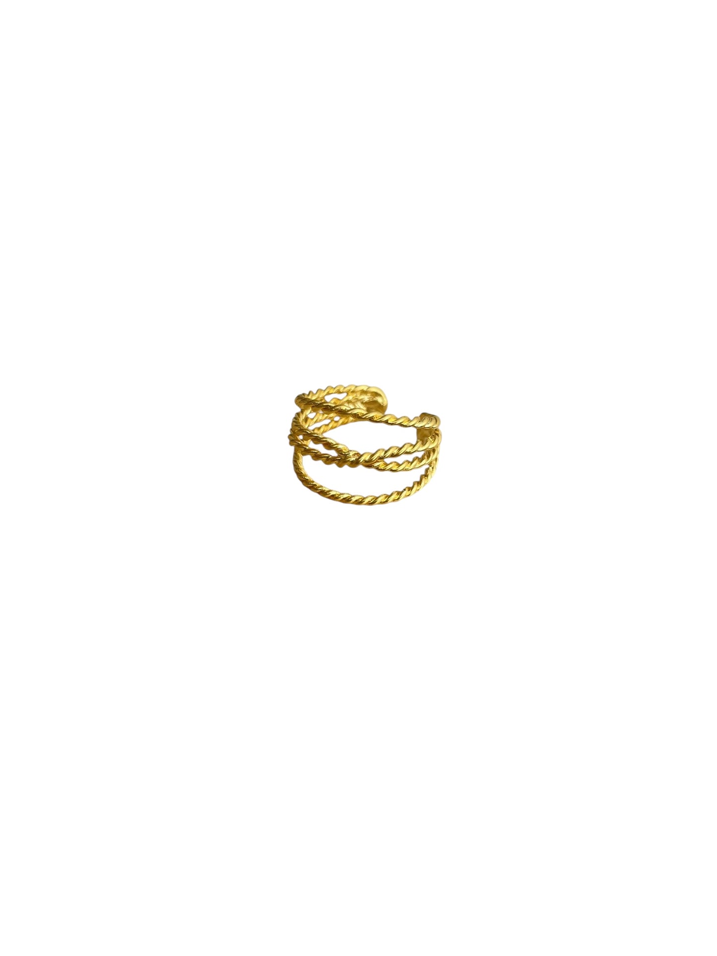 Bague laiton plaqué or mat