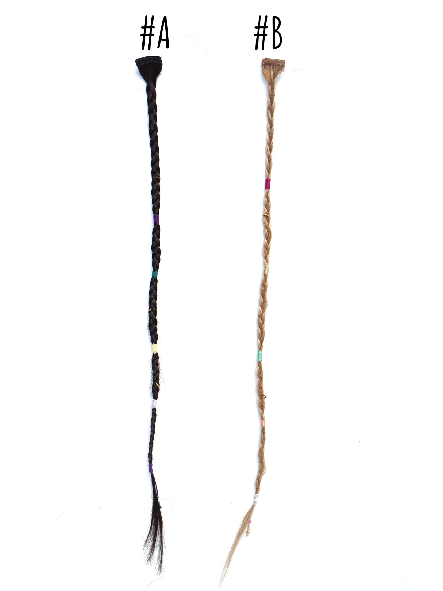 Tresses colorées