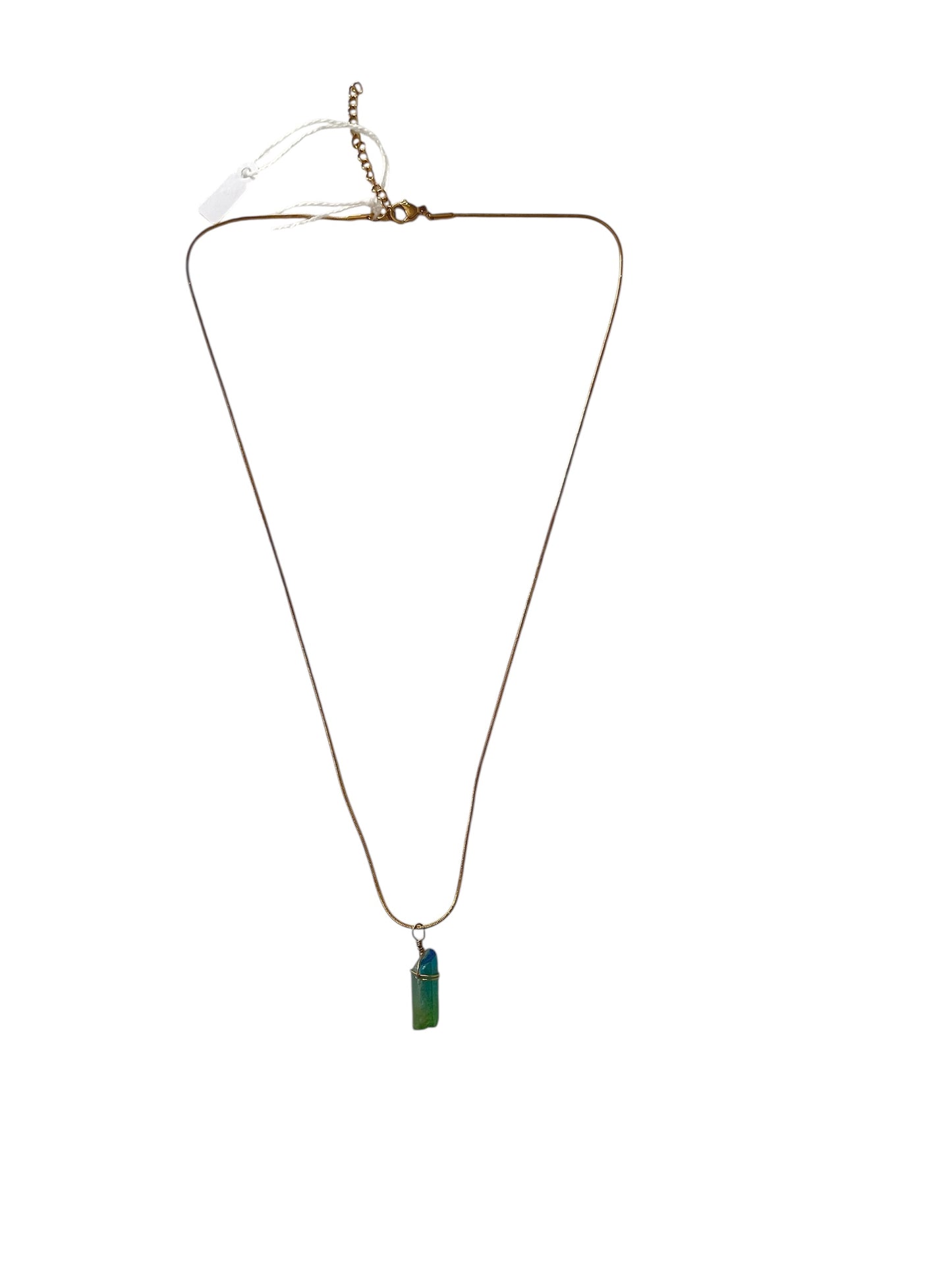Collier quartz teinté