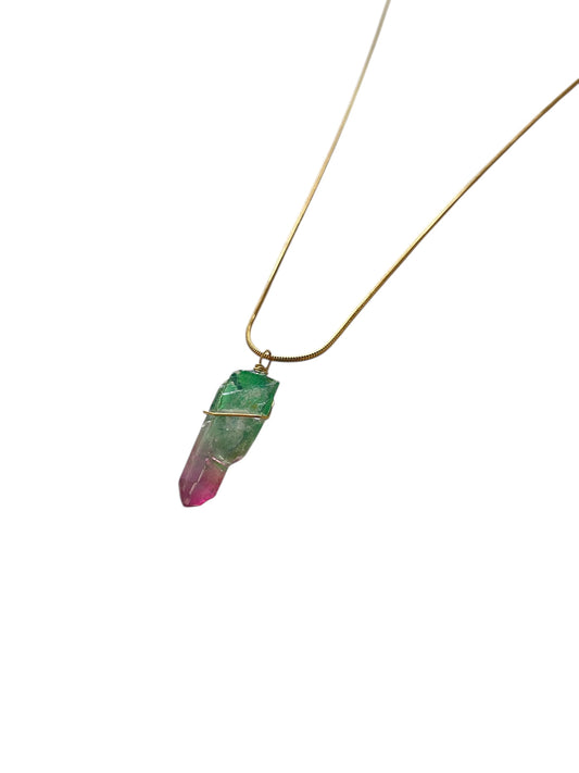 Collier Quartz teinté